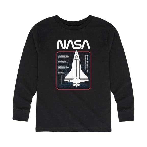 NASA - Space Shuttle Logo - Toddler And Youth Long Sleeve Graphic T-Shirt
