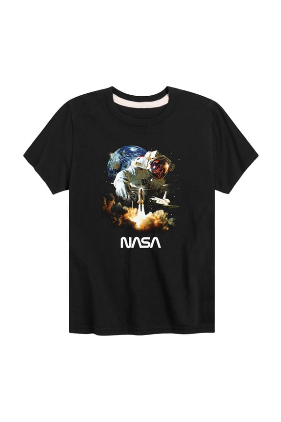 - Space Shuttle Logo - Toddler And Youth Short Sleeve Graphic T-Shirt