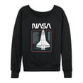 thumbnail image 1 of NASA - Space Shuttle Logo - Women's Lightweight French Terry Long Sleeve Shirt, 1 of 5