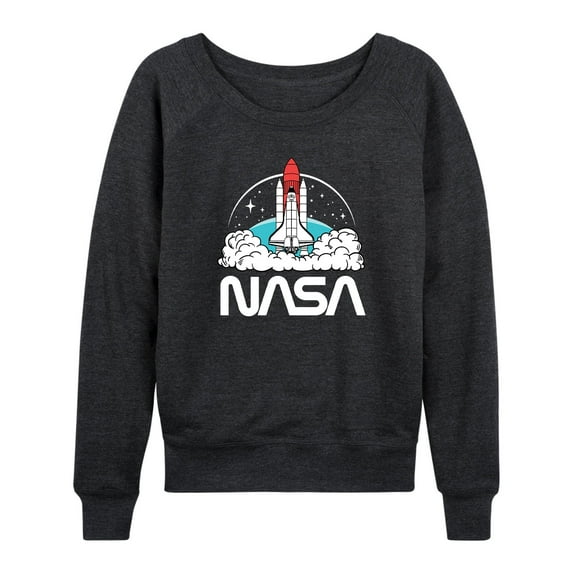 NASA - Space Shuttle Logo - Women's Lightweight French Terry Long Sleeve Shirt