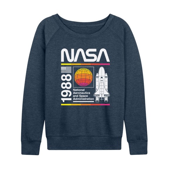 NASA - Space Shuttle Logo - Women's Lightweight French Terry Long Sleeve Shirt