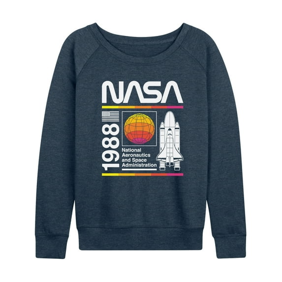 NASA - Space Shuttle Logo - Women's Lightweight French Terry Long Sleeve Shirt