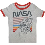 NASA Space Shuttle with Boosters Big Boys T-Shirt - Small 8