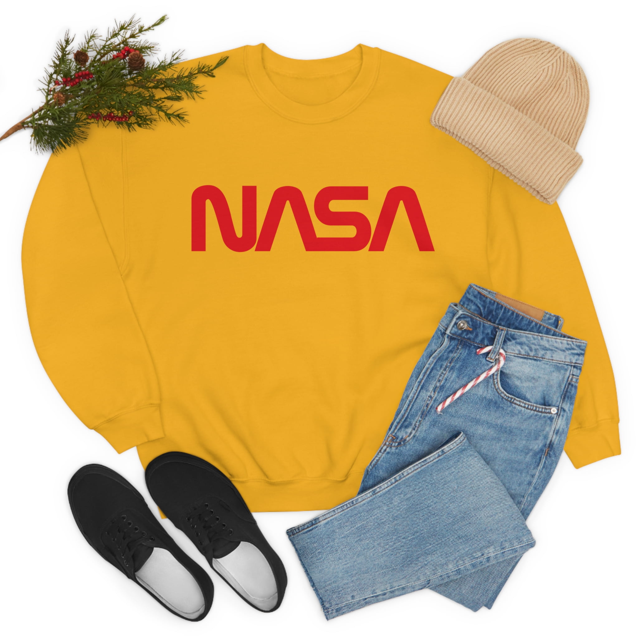 NASA Sweatshirt NASA Space Sweater Nasa Crewneck Sweatshirt Nasa Space Sweatshirt Graphic space Sweater Science Unisex Shirt Walmart