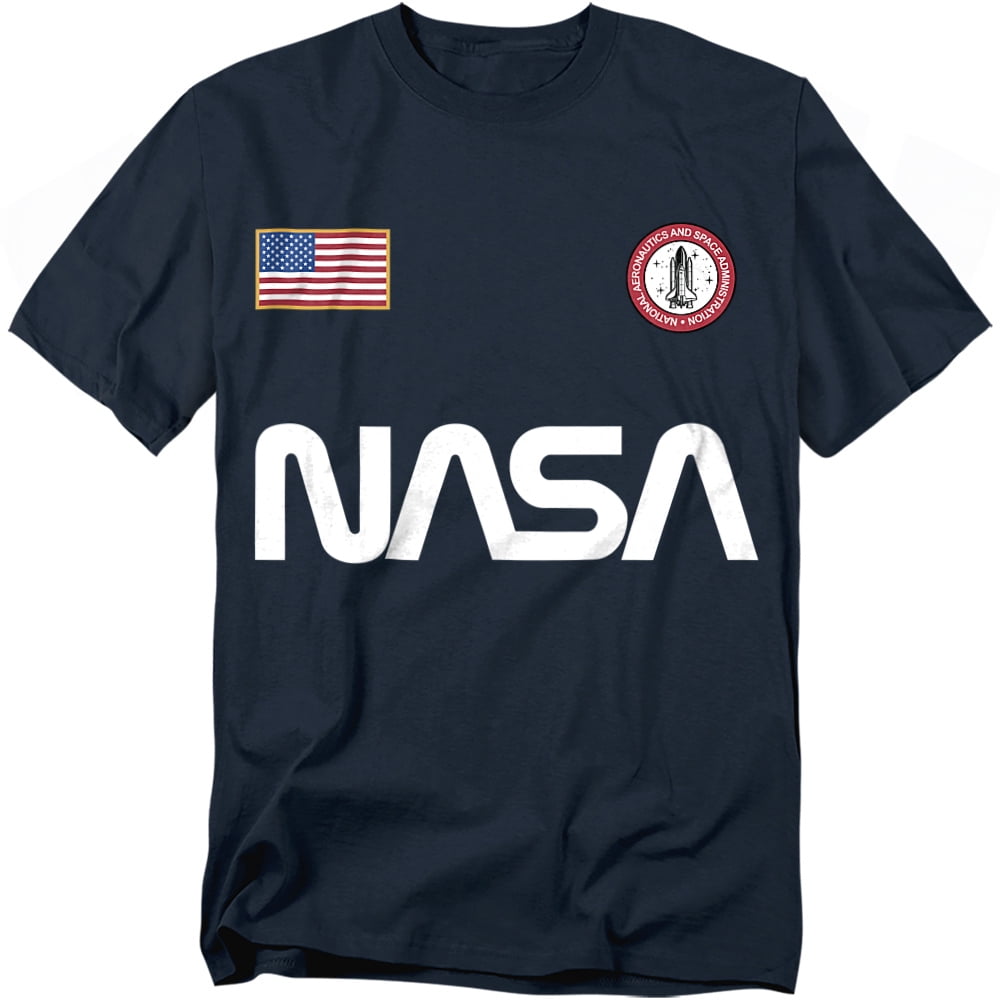 NASA T-Shirt National Aeronautics Black Unisex Graphic Tee for Men