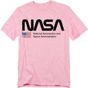 NASA T-Shirt National Aeronautics Pink Unisex Graphic Tee for Men & Women