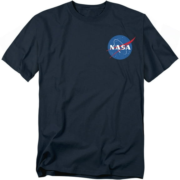 NASA T-Shirt Small Core Logo Navy Unisex Graphic Tee for Men & Women