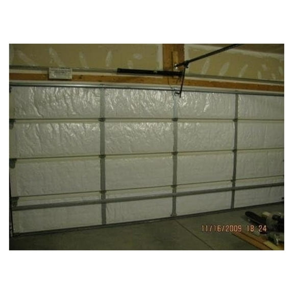 NASA TECH Reflective White Foam Garage Door Insulation Kit 8L x 7H