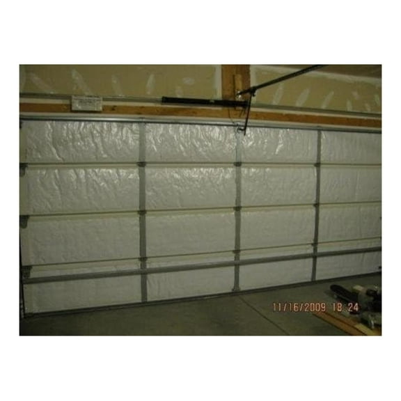 NASA TECH Reflective White Foam Garage Door Insulation Kit 8L x 7H