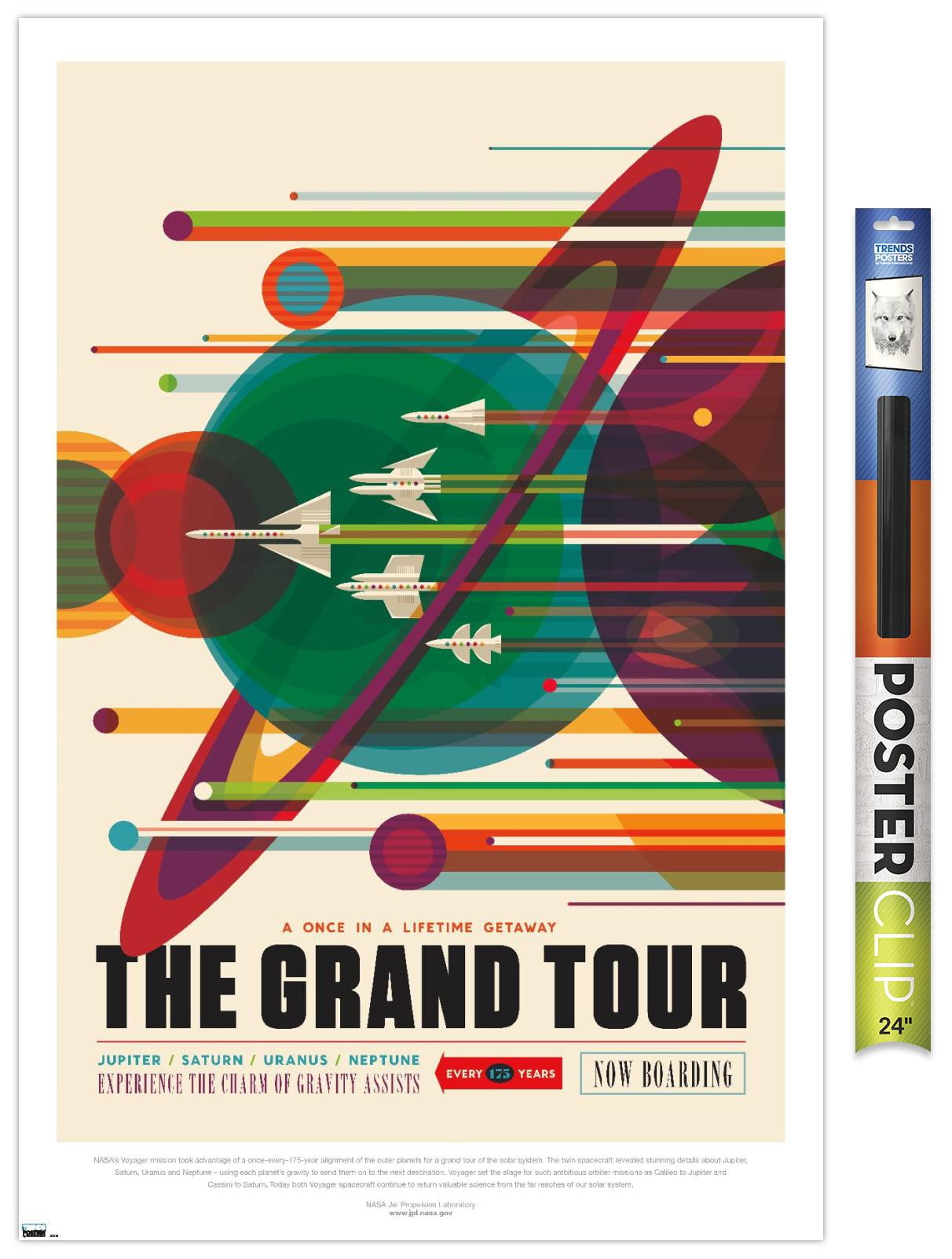 NASA - The Grand Tour Wall Poster, 22.375" x 34"