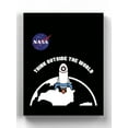 thumbnail image 1 of NASA Think Outside The World Wrapped Canvas  -NASA Designs,, 1 of 3