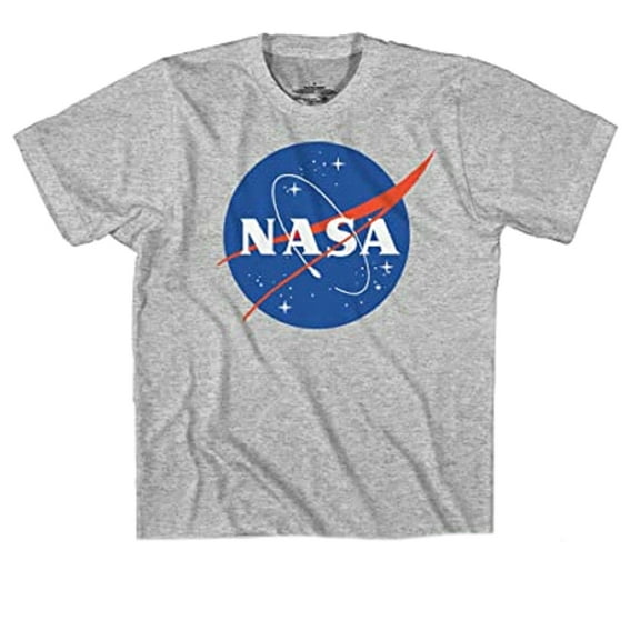 NASA Toddler Girls Heather Gray & Blue Space Short Sleeve T-Shirt 2t