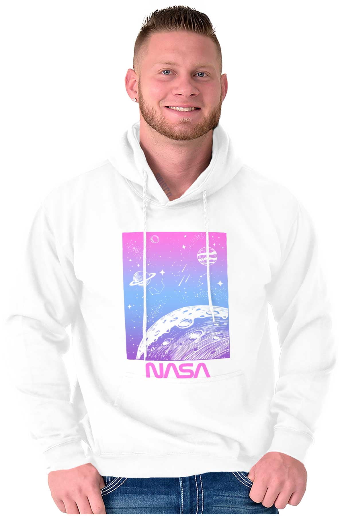 NASA Vaporwave Gradient Space Galaxy Hoodie Sweatshirt Women Men Brisco ...