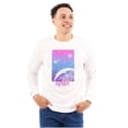 thumbnail image 1 of NASA Vaporwave Gradient Space Galaxy Long Sleeve TShirt Men Women Brisco Brands S, 1 of 6