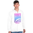 thumbnail image 1 of NASA Vaporwave Gradient Space Galaxy Zip Up Hoodie Men's Women's Brisco Brands S, 1 of 6