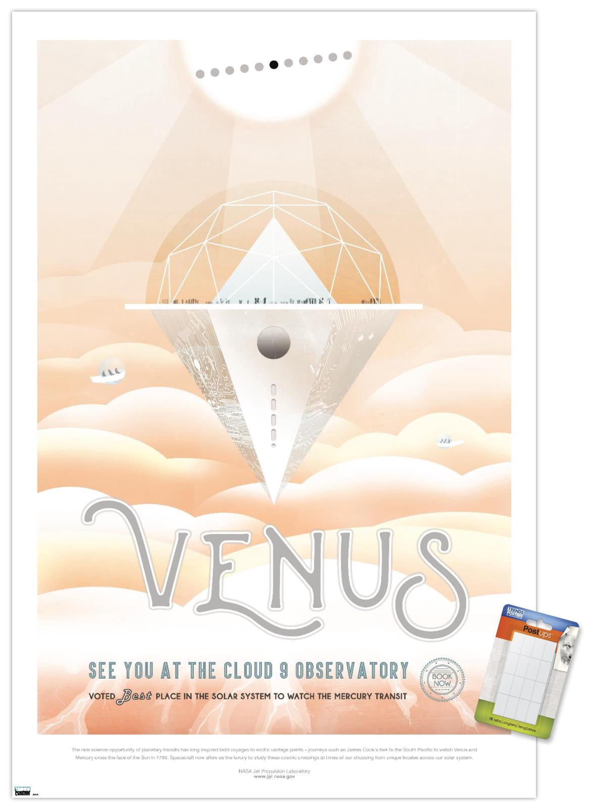 NASA - Venus Travel Poster Wall Poster, 22.375" x 34"