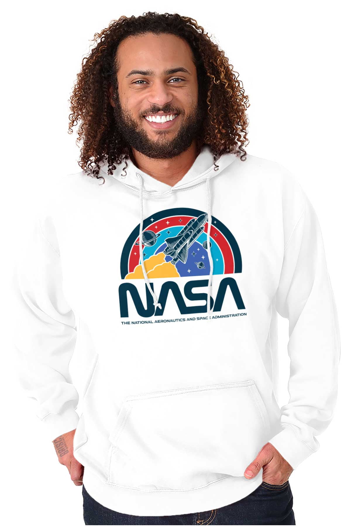 NASA Vintage Retro Space Shuttle Hoodie Sweatshirt Women Men Brisco ...