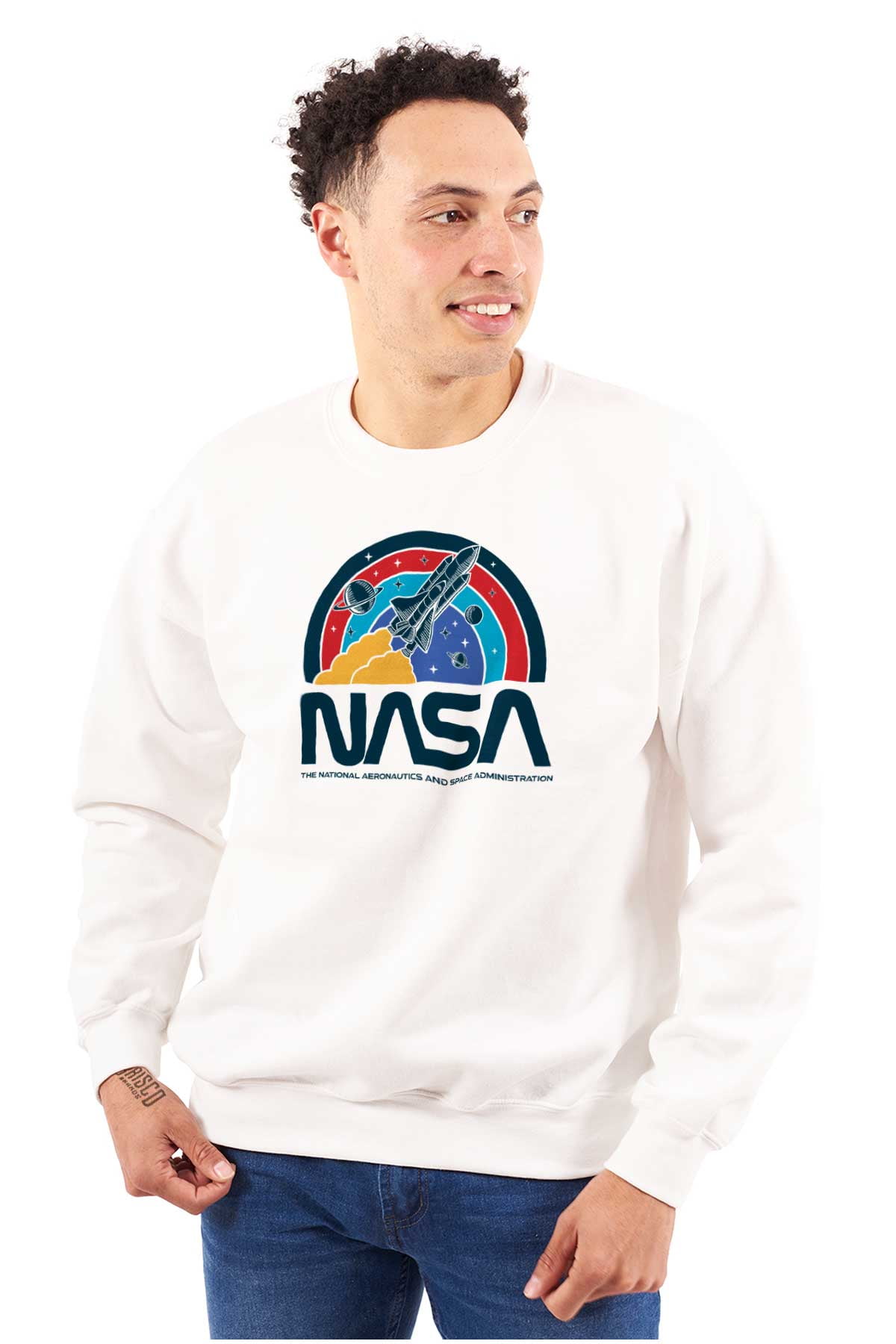 Retro nasa sweatshirt hotsell