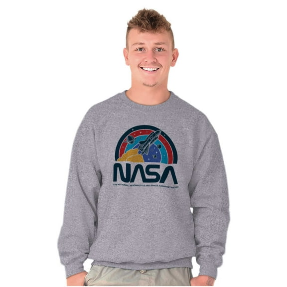 NASA Vintage Retro Space Shuttle Sweatshirt for Men or Women Brisco Brands X