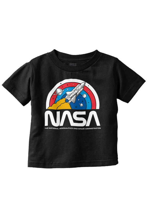 NASA Vintage Retro Space Shuttle Toddler Boy Girl T Shirt Infant Toddler Brisco Brands 2T