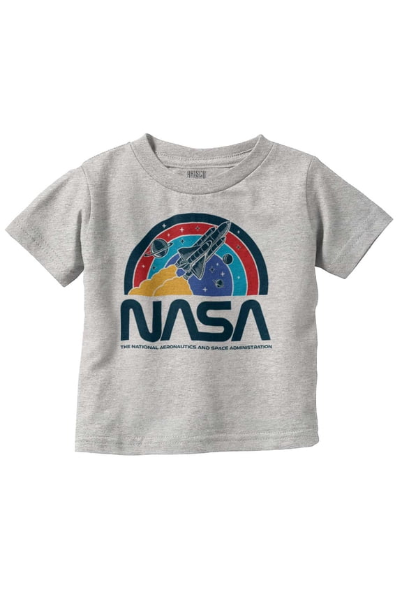 NASA Vintage Retro Space Shuttle Toddler Boy Girl T Shirt Infant Toddler Brisco Brands 2T