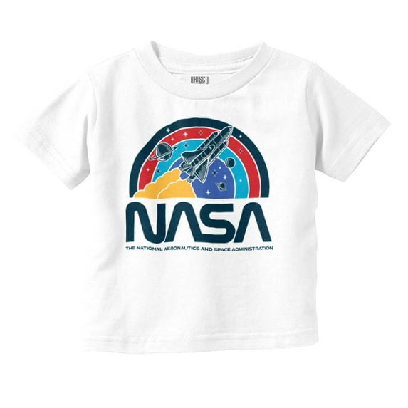 NASA Vintage Retro Space Shuttle Toddler Boy Girl T Shirt Infant Toddler Brisco Brands 2T