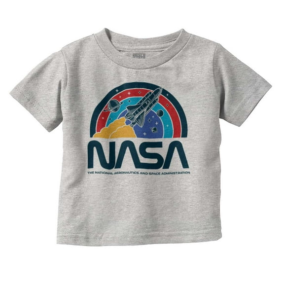 NASA Vintage Retro Space Shuttle Toddler Boy Girl T Shirt Infant Toddler Brisco Brands 3T