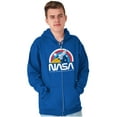 thumbnail image 1 of NASA Vintage Retro Space Shuttle Unisex Plus Size Zip Hoodie Brisco Brands 4X, 1 of 5