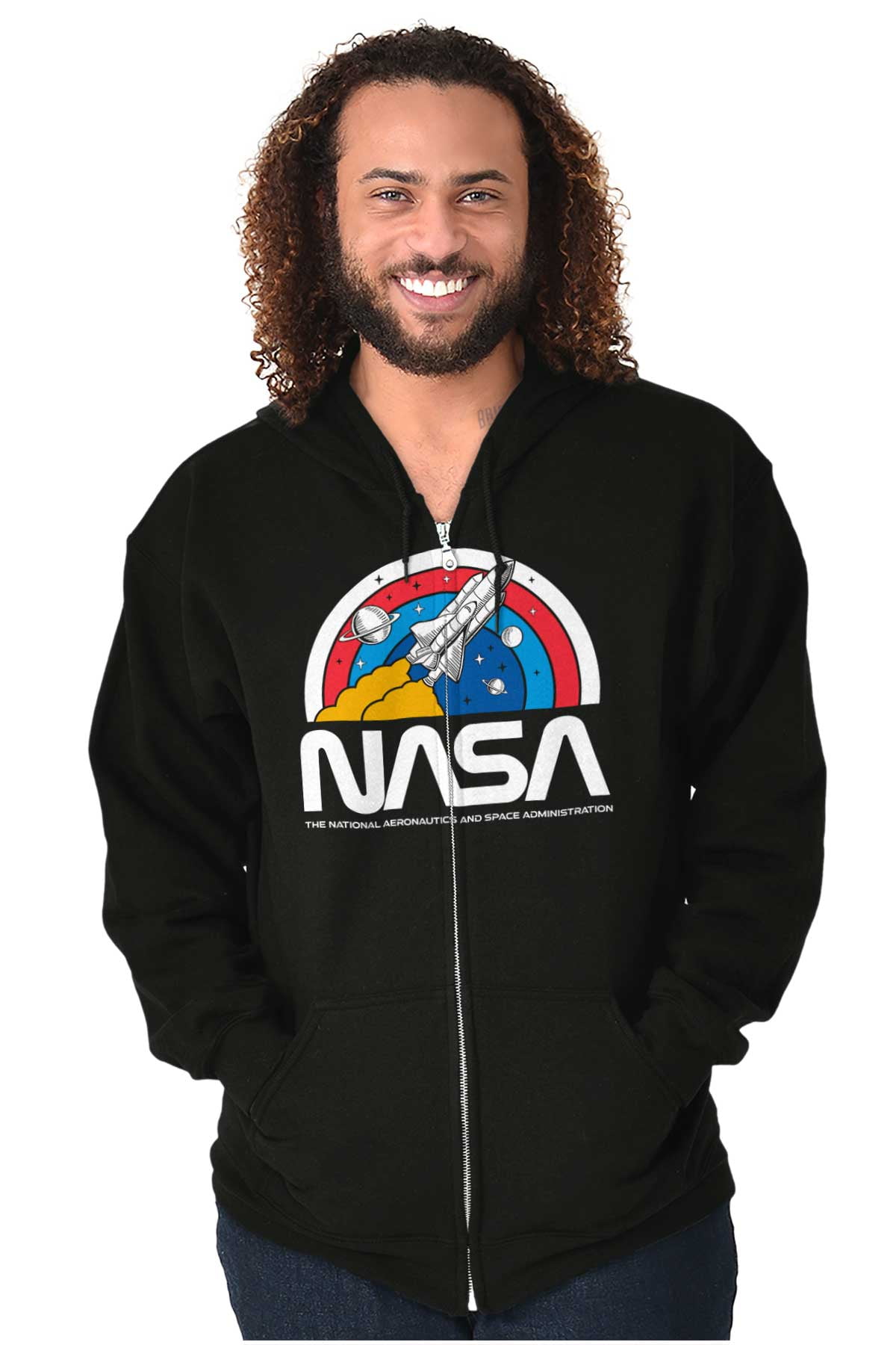 Nasa zip up outlet hoodie