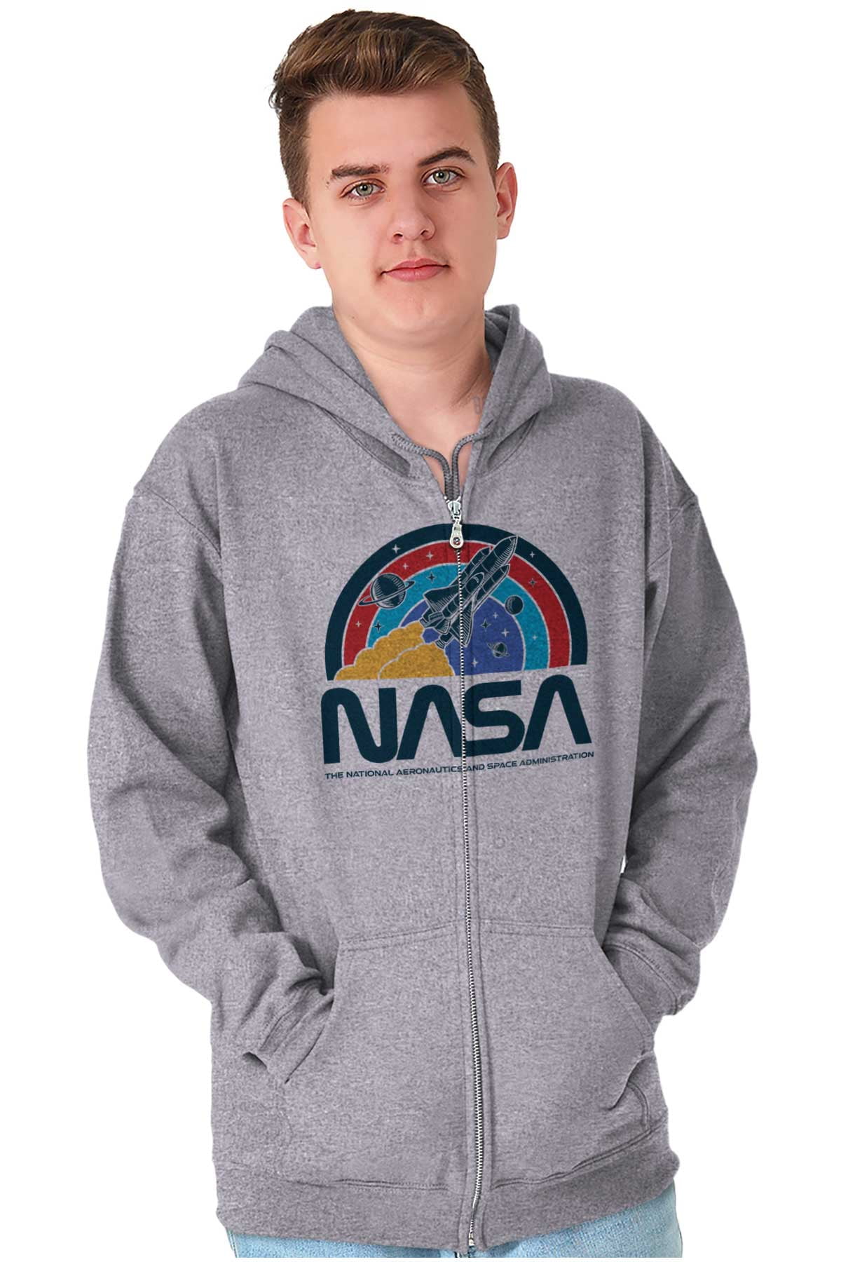 Nasa Chemistry Womens Sweatshirt Hoodie Space Pullover Gray Plus 2X