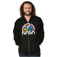 thumbnail image 1 of NASA Vintage Retro Space Shuttle Zip Up Hoodie Men's Women's Brisco Brands S, 1 of 6