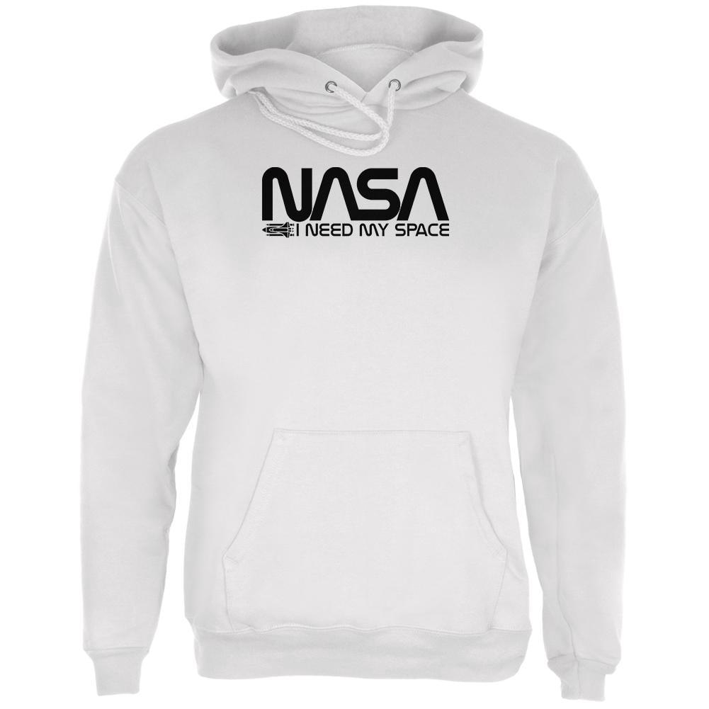 NASA Worm I Need My Space Mens Hoodie White LG - Walmart.com