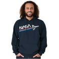 thumbnail image 1 of NASA Worm Logo American Space Shuttle Hoodie Sweatshirt Women Men Brisco Brands S, 1 of 6