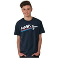 thumbnail image 1 of NASA Worm Logo American Space Shuttle Men's Graphic T Shirt Tees Brisco Brands S, 1 of 4