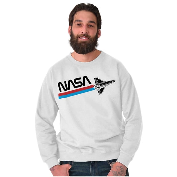 NASA Worm Logo American Space Shuttle Sweatshirt for Men or Women Brisco Brands S