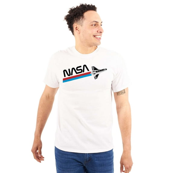 NASA Worm Logo American Space Shuttle Unisex Plus Size Graphic Tee Brisco Brands 5X