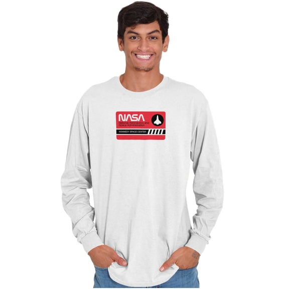 NASA Worm Logo Kennedy Space Center Long Sleeve TShirt Men Women Brisco Brands S