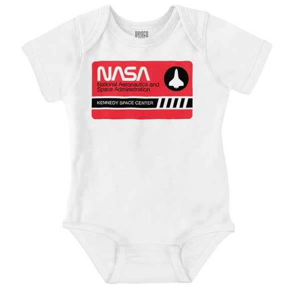 NASA Worm Logo Kennedy Space Center Romper Boys or Girls Infant Baby Brisco Brands 6M