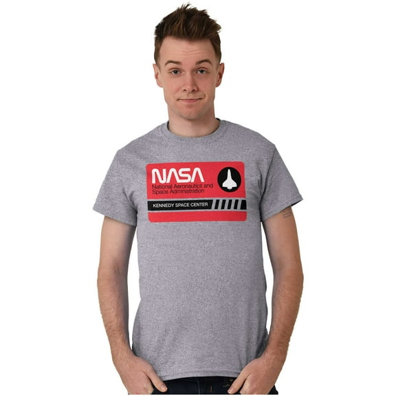 NASA Worm Logo Kennedy Space Center Unisex Plus Size Graphic Tee Brisco Brands 2X