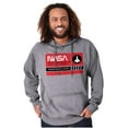 thumbnail image 1 of NASA Worm Logo Kennedy Space Center Unisex Plus Size Hoodie Brisco Brands 3X, 1 of 5