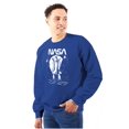 thumbnail image 1 of NASA Worm Logo Moon Space Shuttle Sweatshirt for Men or Women Brisco Brands M, 1 of 6