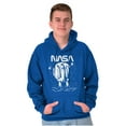 thumbnail image 1 of NASA Worm Logo Moon Space Shuttle Unisex Plus Size Hoodie Brisco Brands 4X, 1 of 5