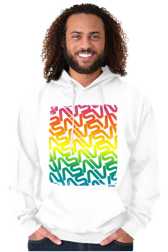 Worm Logo Rainbow Gradient Unisex Plus Size Hoodie Brisco Brands 4X