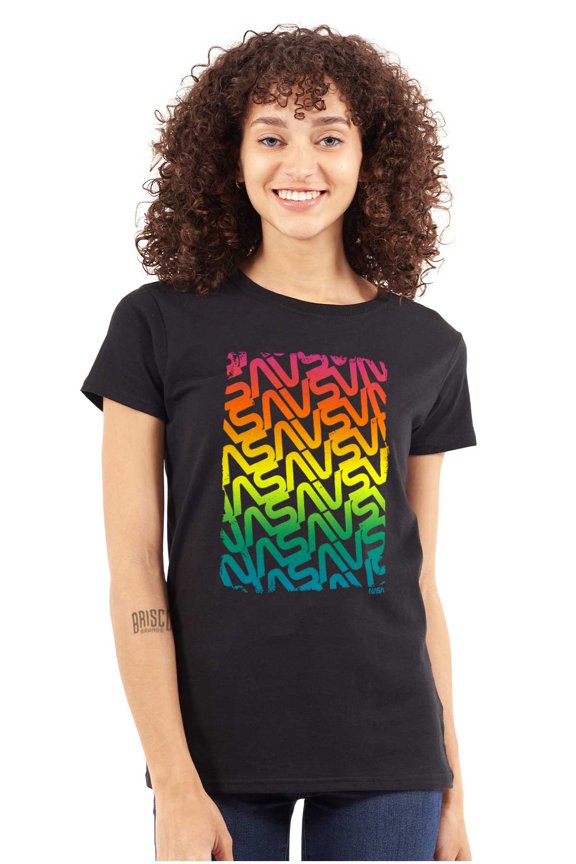 Worm Logo Rainbow Gradient Women's Plus Size Shirt Brisco Brands 2X