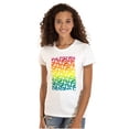 thumbnail image 1 of NASA Worm Logo Rainbow Gradient Women's Plus Size Shirt Brisco Brands 3X, 1 of 5