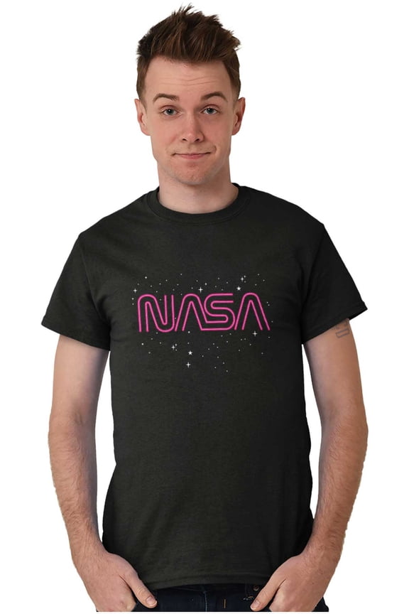NASA Worm Logo Star Constellation Men's Graphic T Shirt Tees Brisco Brands M