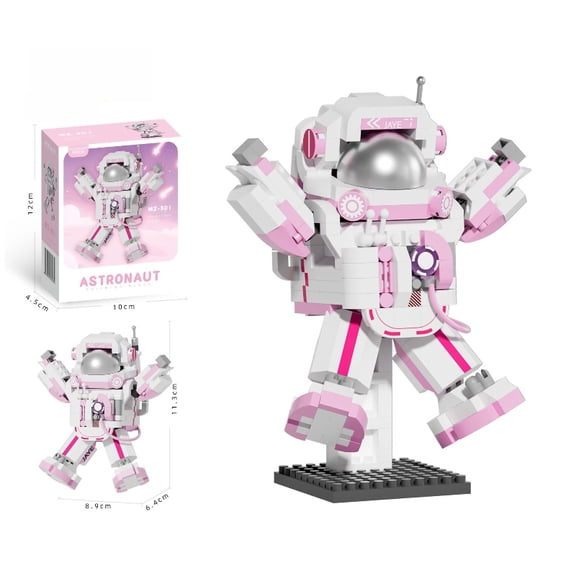 NASA astronaut model, astronaut assembly blocks, small brick building blocks, birthday gift.