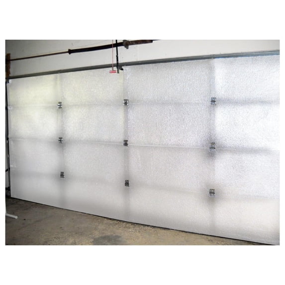 NASATECH White (Pre-cut 8 Panel) 1 Car Garage Door Insulation Foam Kit Rated R8 Fits 8x7 8x8 9x7 9x8