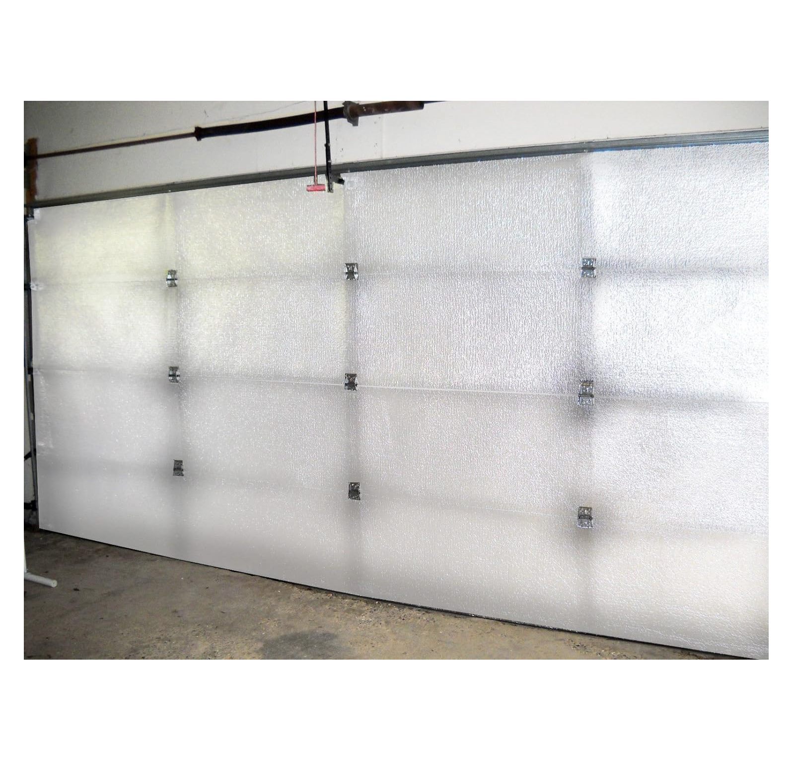 NASATECH White (Precut 8 Panel) 1 Car Garage Door Insulation Foam Kit