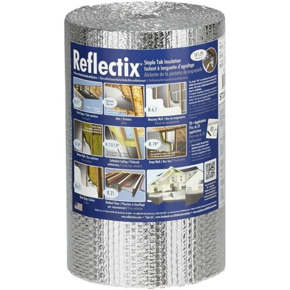 NASATEK BP16050 16"x50' Foil Insulation Double Bubble Reflective Insulation